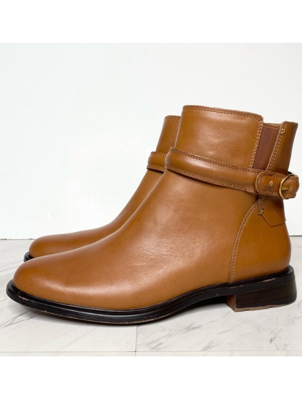Franco Sarto Elese Brown Leather Bootie 8M